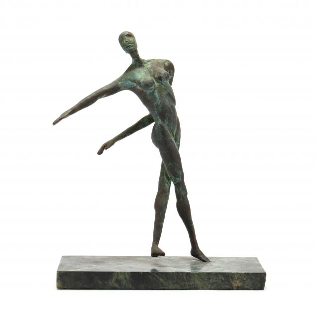 guerin-hollingsworth-nc-figure-four-bronze-sculpture