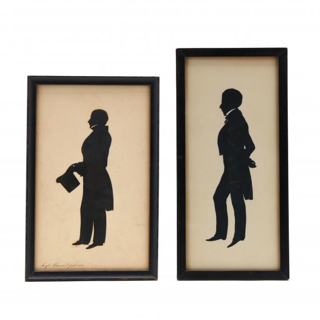 auguste-edouart-french-1789-1861-two-silhouettes-of-gentlemen