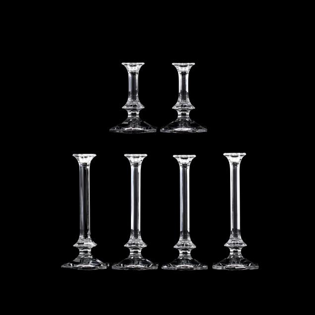 val-st-lambert-group-of-six-crystal-candlesticks