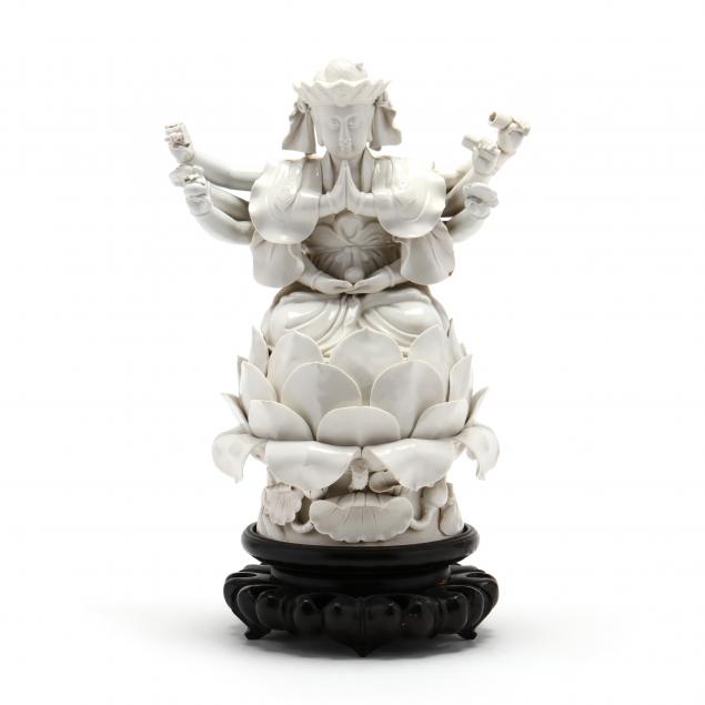 a-chinese-blanc-de-chine-porcelain-thousand-arm-guanyin