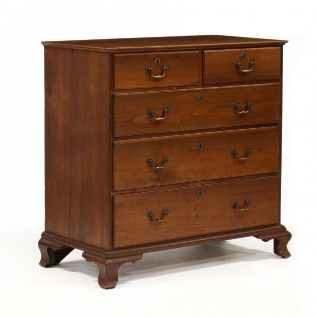 southern-chippendale-walnut-chest-of-drawers