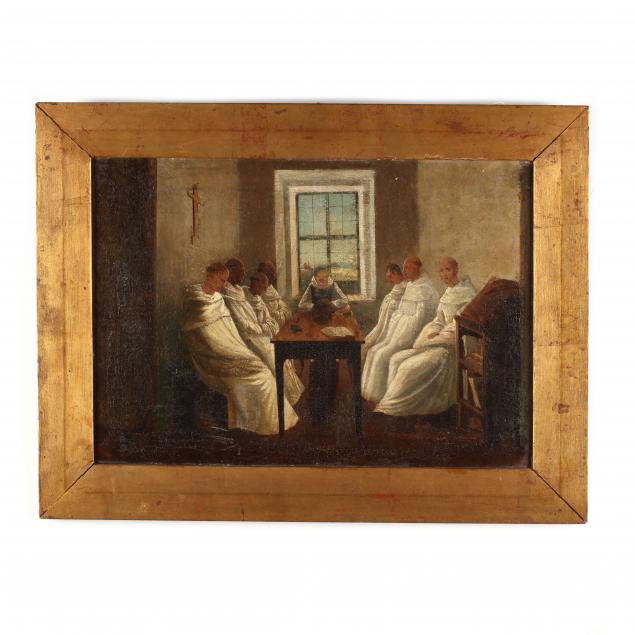 continental-school-19th-century-monks-at-table