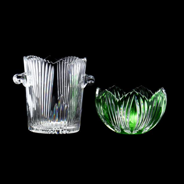cut-crystal-ice-bucket-and-bowl