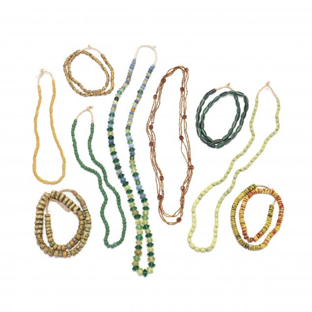 group-of-african-trade-bead-necklaces