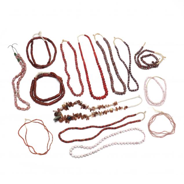 group-of-african-trade-bead-necklaces