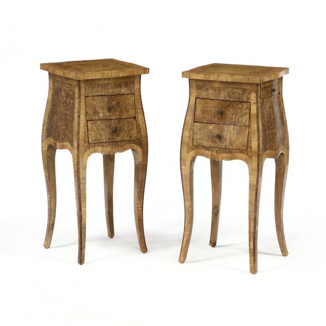 pair-of-vintage-italian-burlwood-side-tables
