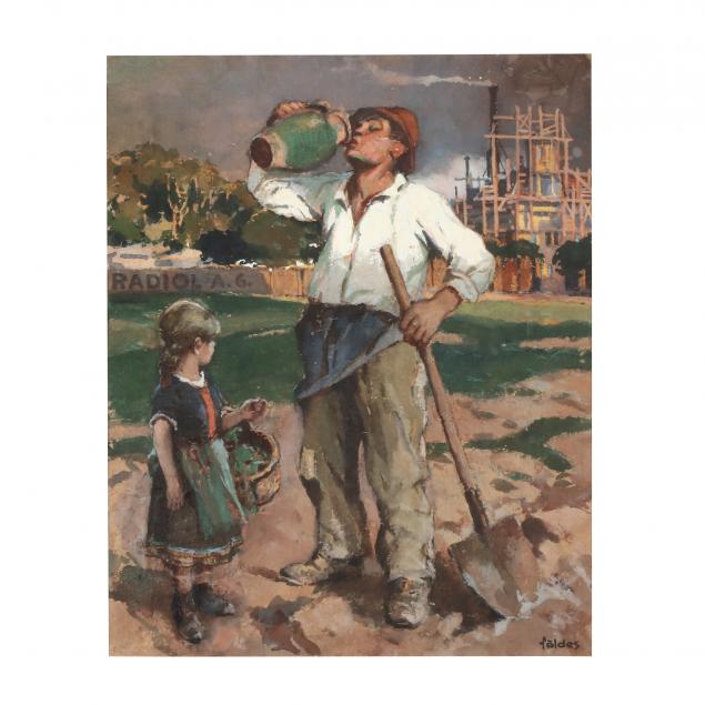 imre-foldes-hungarian-1881-1948-water-break