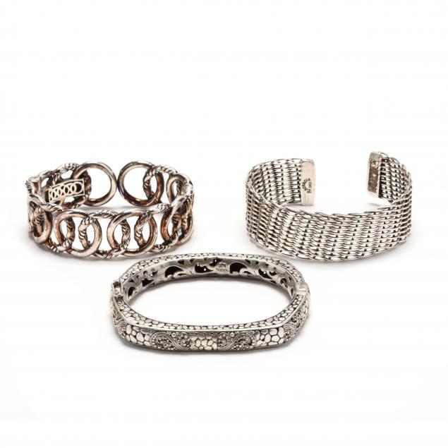 three-silver-bracelets