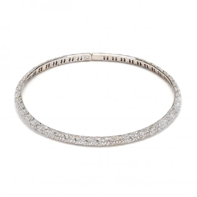 18kt-white-gold-and-diamond-choker-necklace