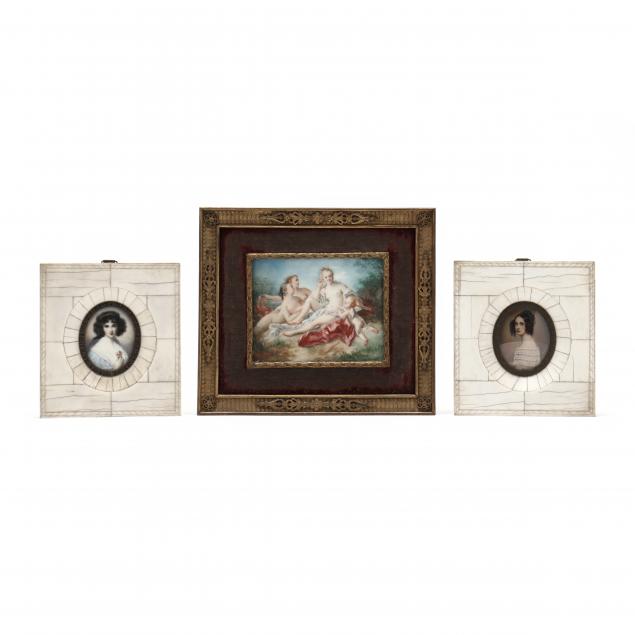 three-antique-miniature-paintings-and-portraits