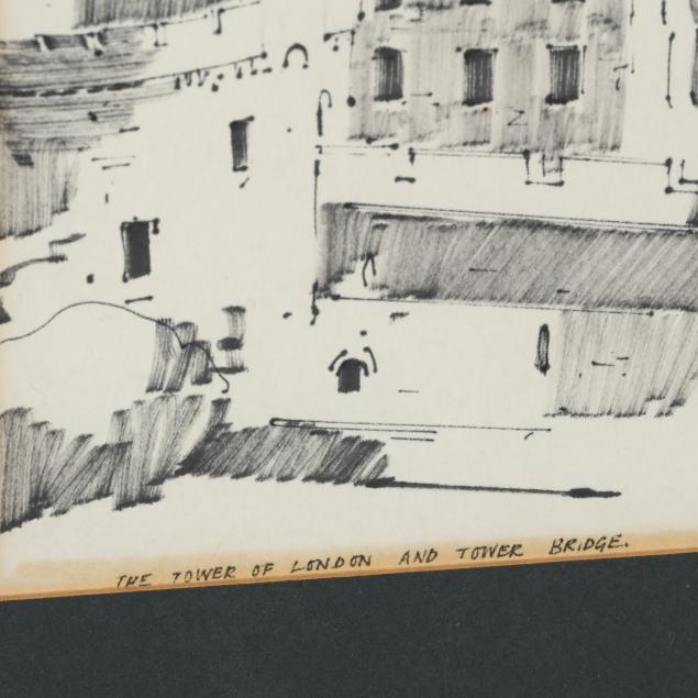 Pair of English Ink Drawings Lot 239 - The Mid-Summer 