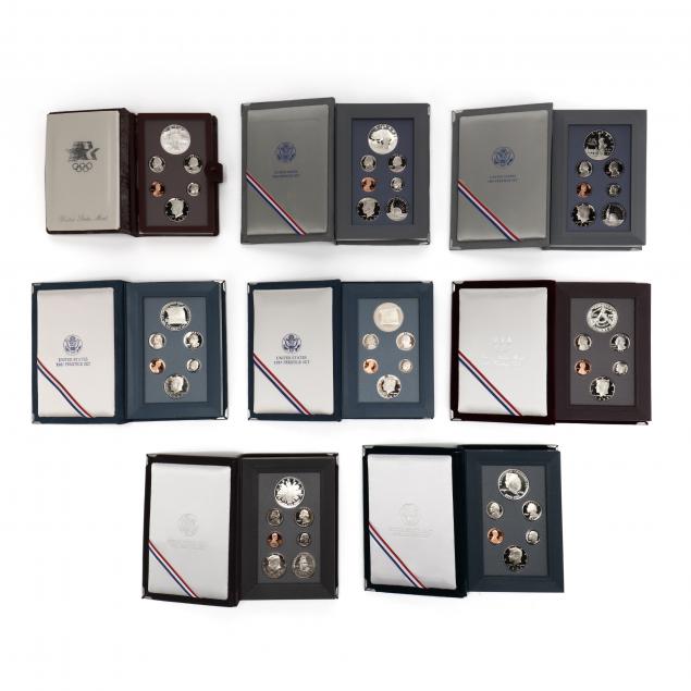 eight-prestige-proof-sets-each-with-90-silver-dollar