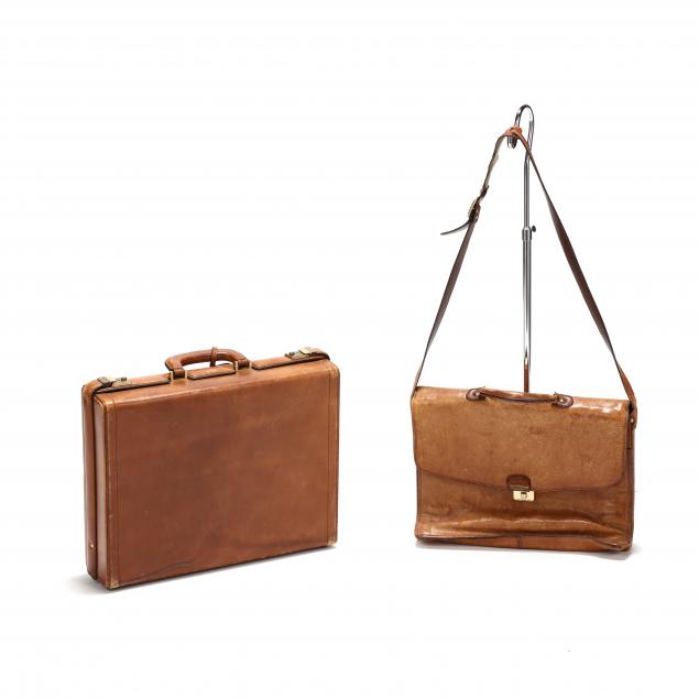 two-vintage-leather-briefcases-one-by-mark-cross
