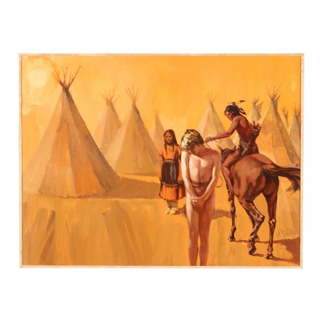 don-neiser-1918-2009-frontier-scene-illustration