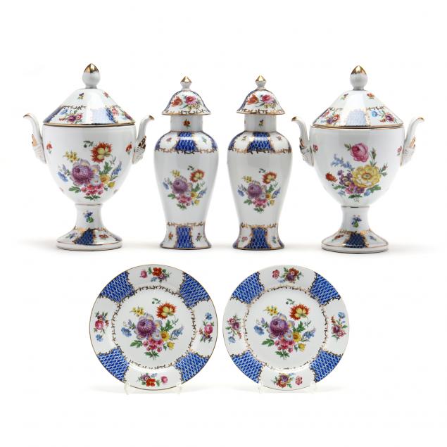 three-pairs-of-chelsea-house-painted-porcelains