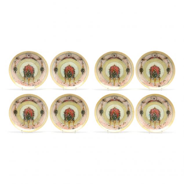 eight-susan-ward-decoupage-and-art-glass-chargers