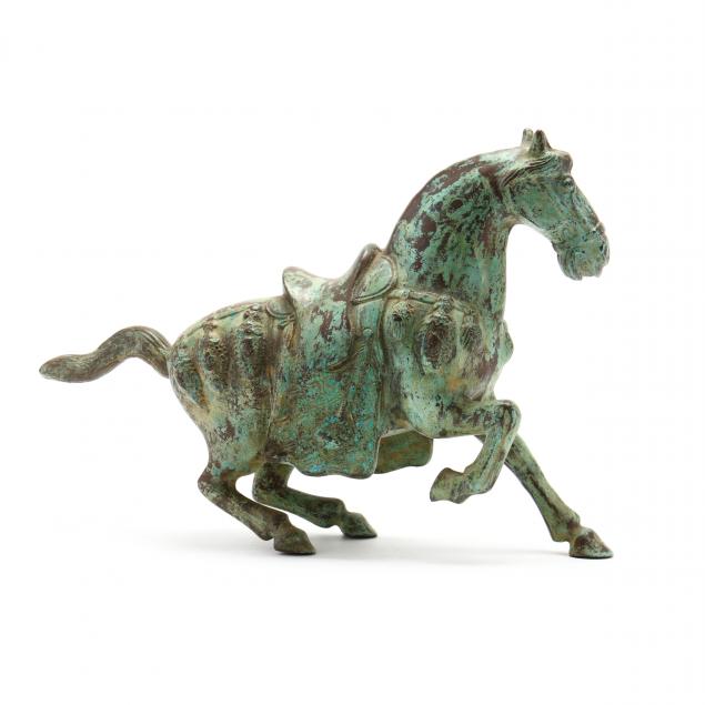 An Asian Bronze Horse Sculpture (Lot 1040 - Asian Arts & Modern Art ...