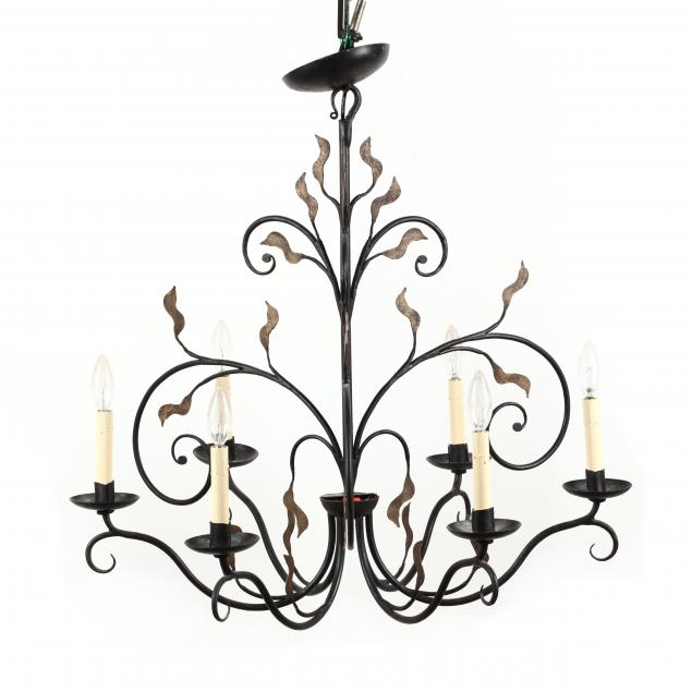 contemporary-wrought-iron-chandelier