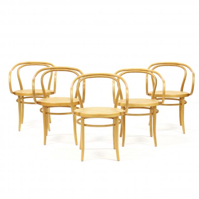 set-of-five-thonet-209-armchairs