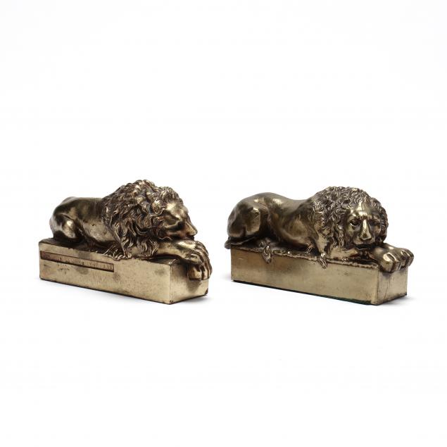 a-pair-of-cast-brass-lion-bookends-after-antonio-canova-1757-1822