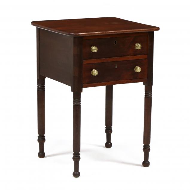 american-sheraton-mahogany-two-drawer-stand