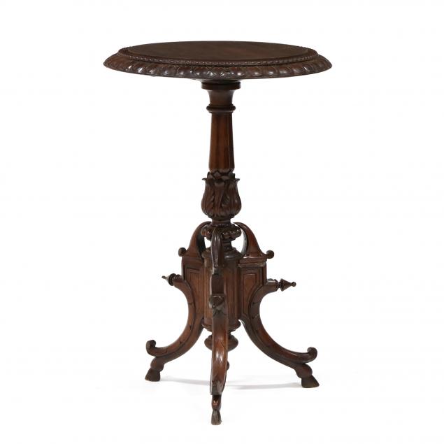 renaissance-revival-carved-walnut-side-table