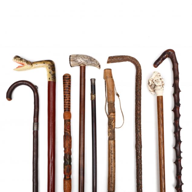 nine-vintage-canes-and-walking-sticks
