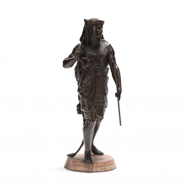 att-emile-louis-picault-french-1833-1915-a-large-bronze-of-an-egyptian-king