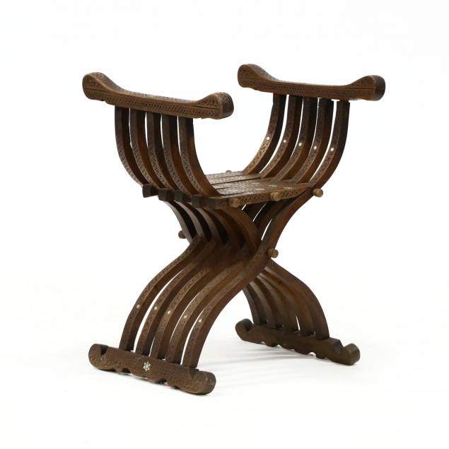 middle-eastern-carved-and-inlaid-savonarola-chair