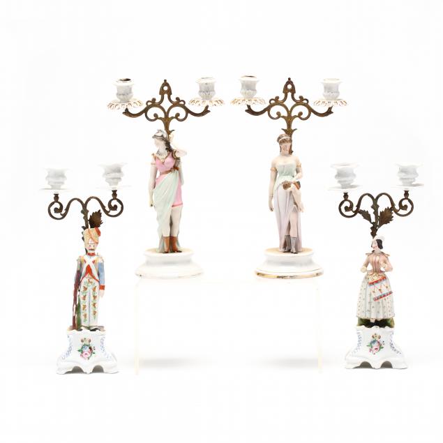 four-antique-continental-candelabra