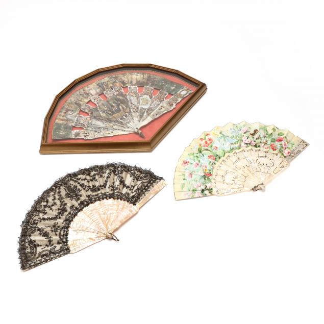 three-antique-fans