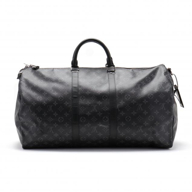 Louis Vuitton  Keepall Bandouliere 50 Black Taiga Rainbow Cross