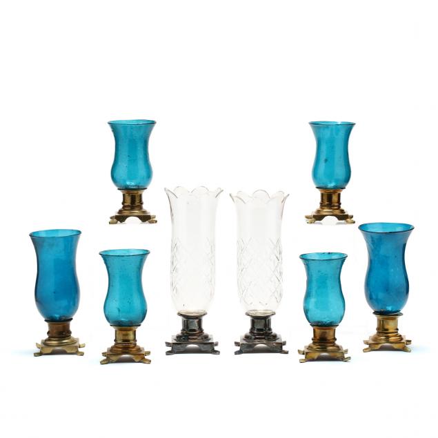 eight-persian-glass-hurricane-candlesticks