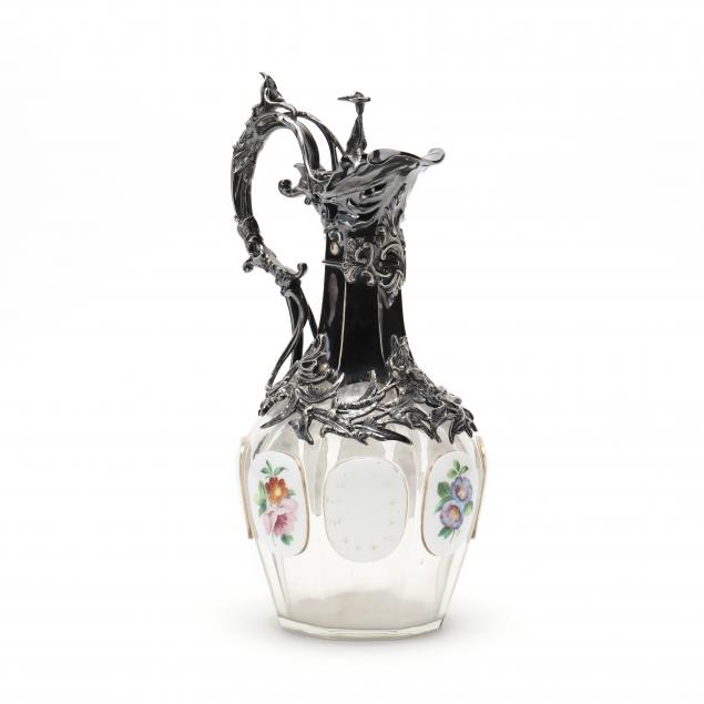 moser-art-nouveau-silverplate-mounted-ewer