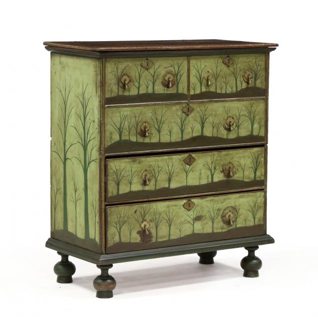 william-and-mary-style-painted-mule-chest