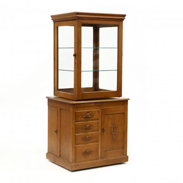 w-d-allison-co-antique-oak-medical-cabinet