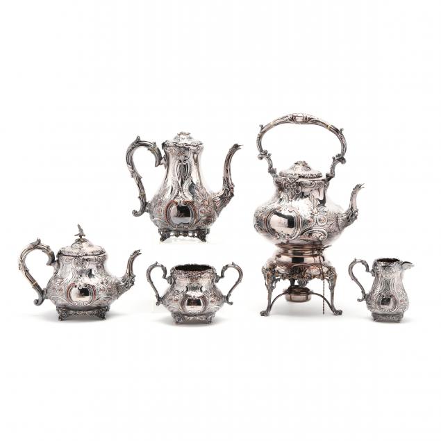 five-piece-english-silverplate-tea-service