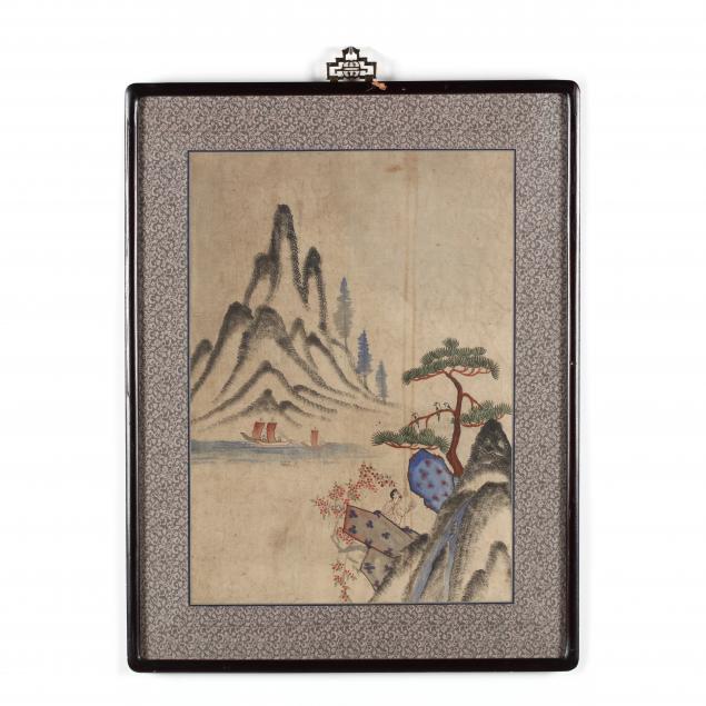 a-korean-folk-painting-of-mountain-landscape