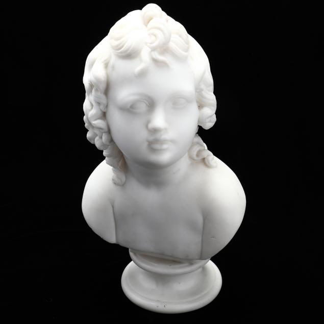 Classical Style Carved Marble Bust of a Child (Lot 346 - The Mid-Summer ...