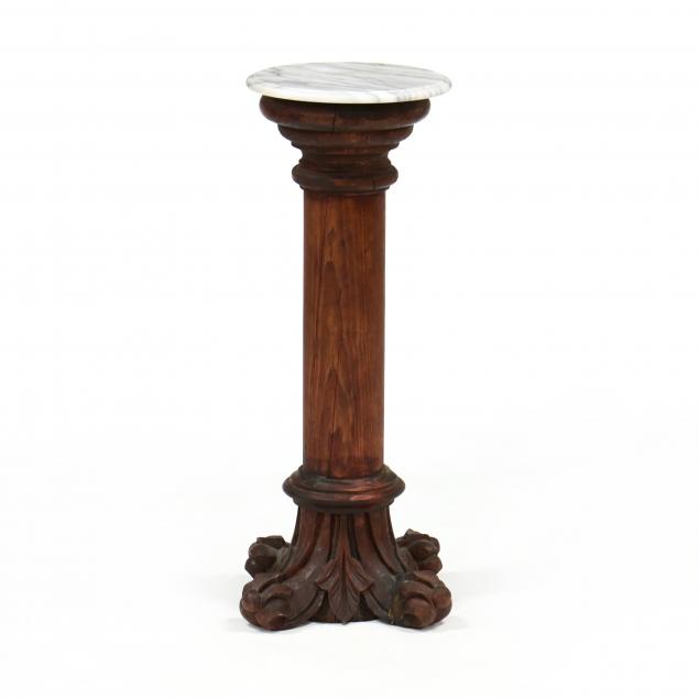 antique-carved-wood-column-pedestal