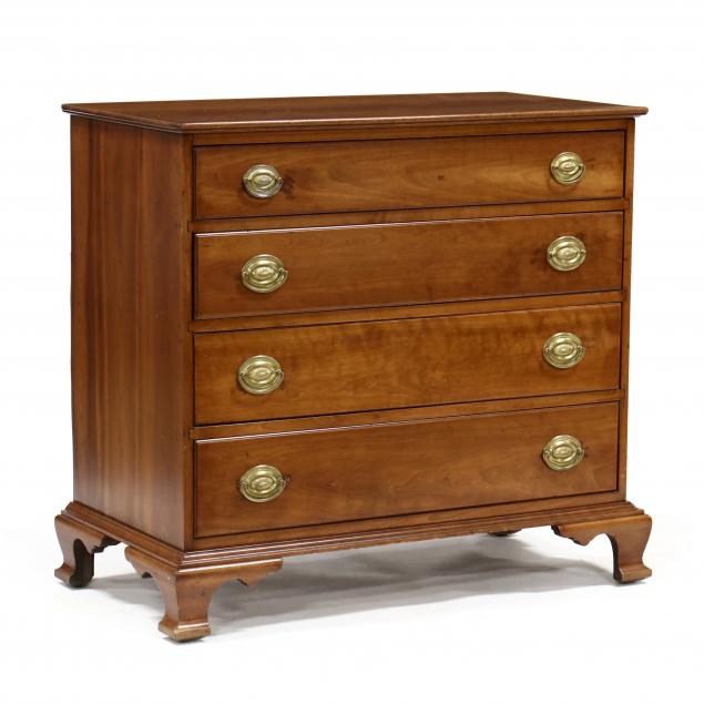 stickley-tomac-cherry-chippendale-style-chest-of-drawers