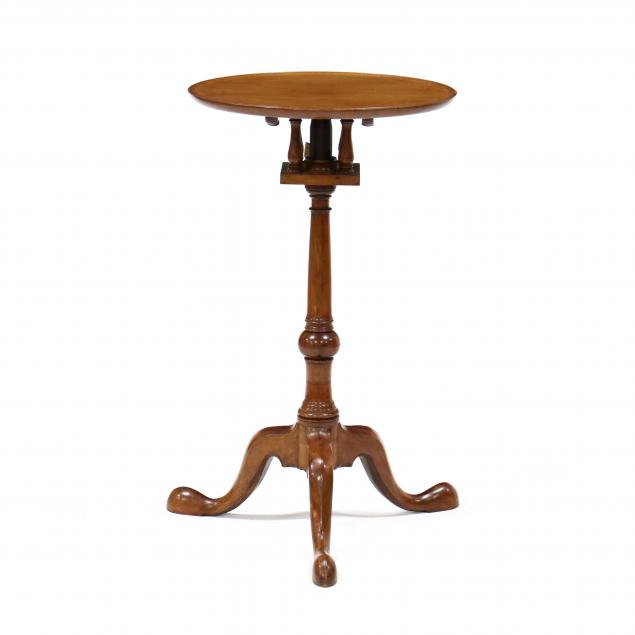 queen-anne-style-bench-made-tilt-top-candle-stand