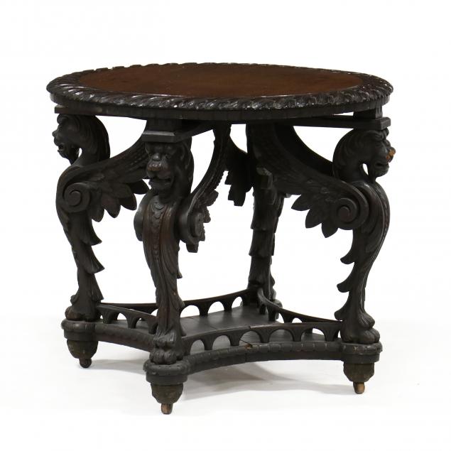 american-renaissance-revival-carved-oak-parlor-table