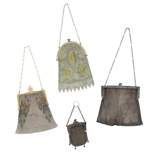 four-vintage-mesh-purses