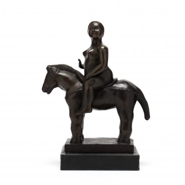 after-frenando-botero-columbian-b-1932-bronze-woman-on-horseback