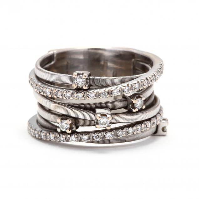 18kt-white-gold-and-diamond-seven-strand-ring-marco-bicego