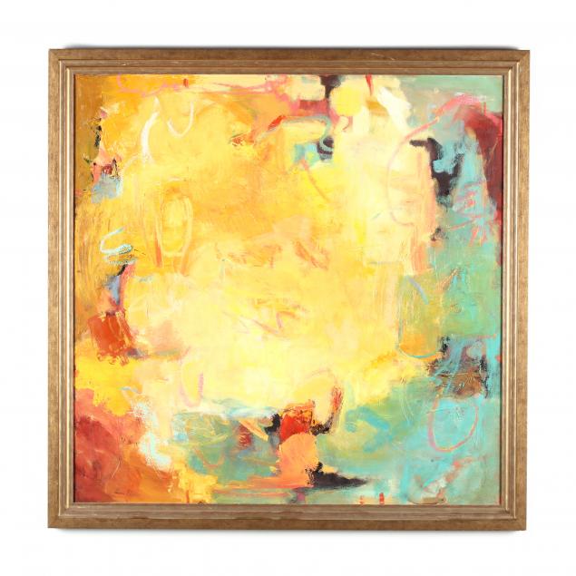 diane-patton-va-abstract-expressionist-painting-in-yellow-and-cyan