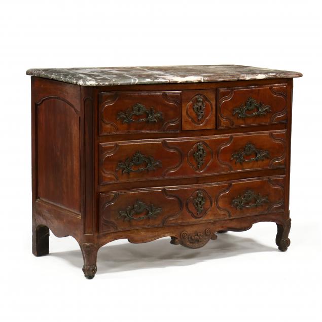 louis-xv-carved-walnut-marble-top-commode