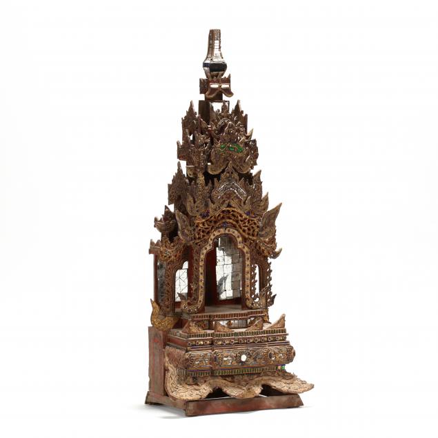 a-burmese-carved-wooden-buddhist-shrine