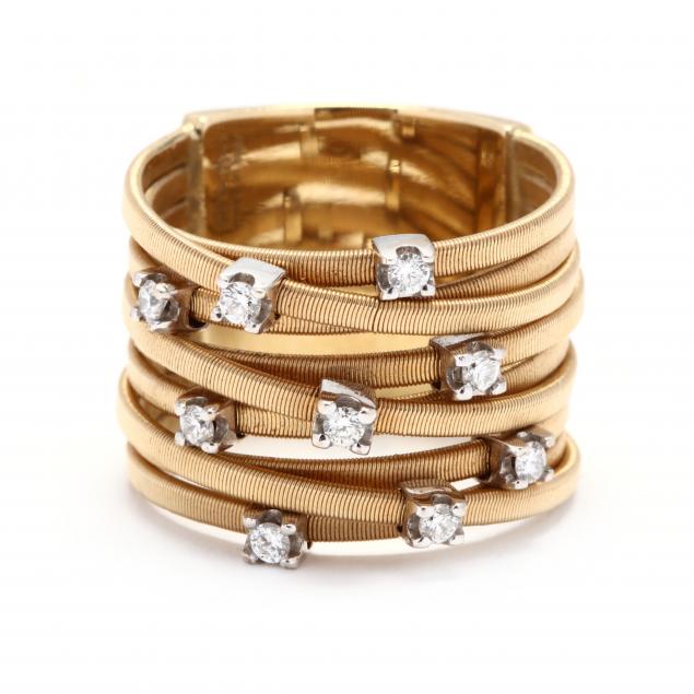 18kt-gold-and-diamond-nine-strand-ring-marco-bicego